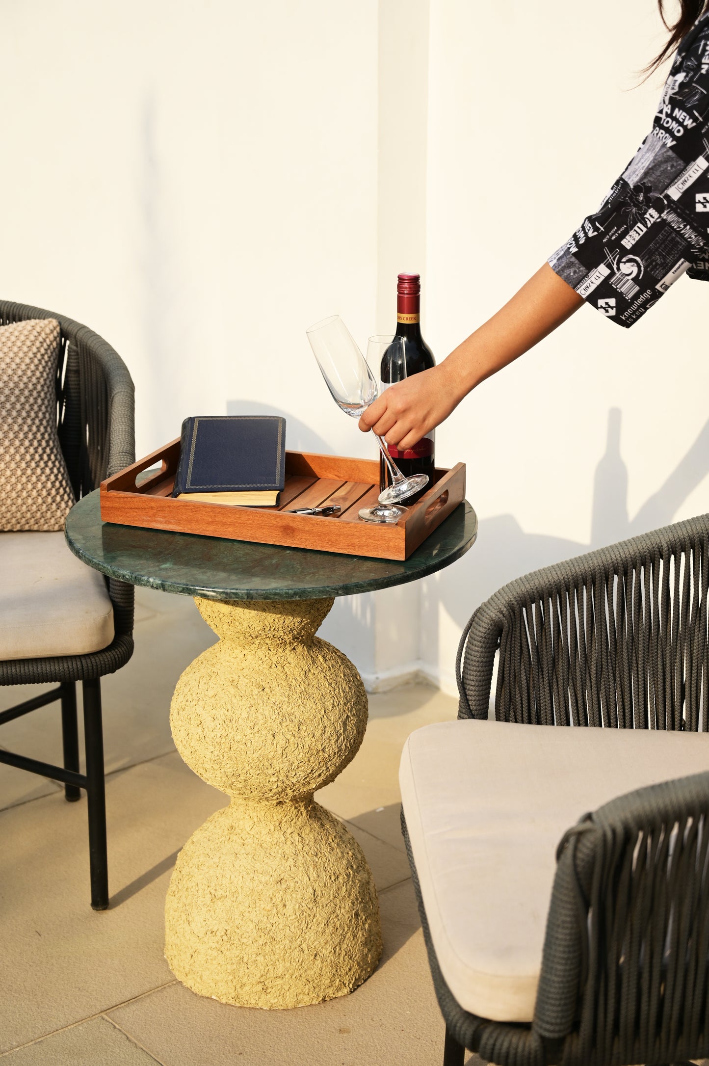 Dune Stand  with stone on top