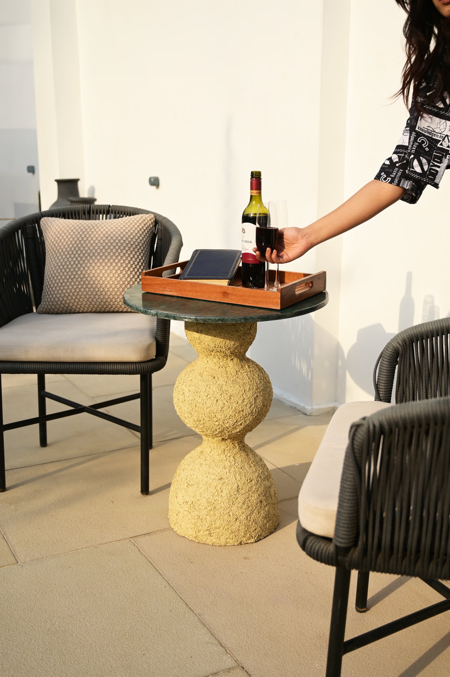 Dune Stand  with stone on top