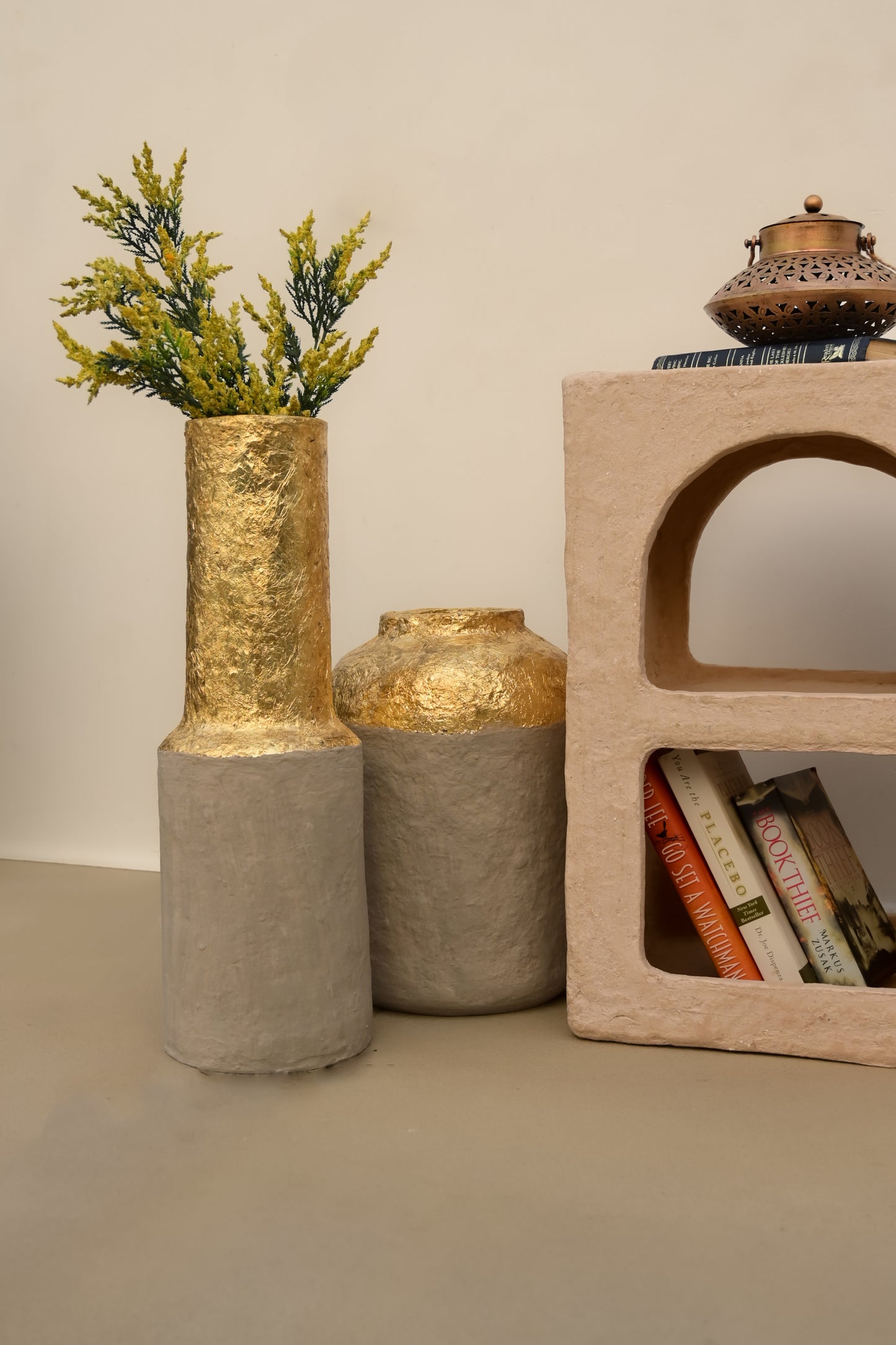 Duo Luxe | Gold Leafing Set of 2 Pots