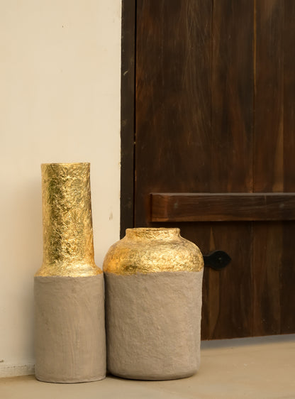 Duo Luxe | Gold Leafing Set of 2 Pots